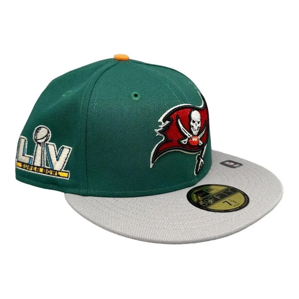 New Era Tampa Buccaneers Electrolyte LIV SB 59Fifty Fitted Hat Men's Sz 7-1/2
